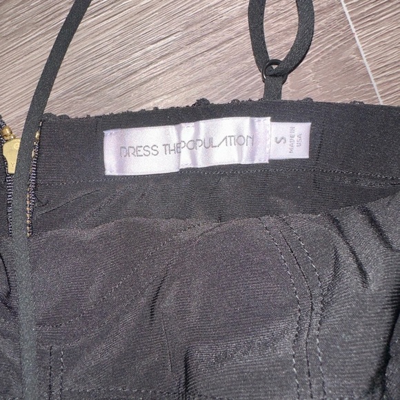 Dress The Population Sequined Crop Top NWOT - Picture 5 of 7